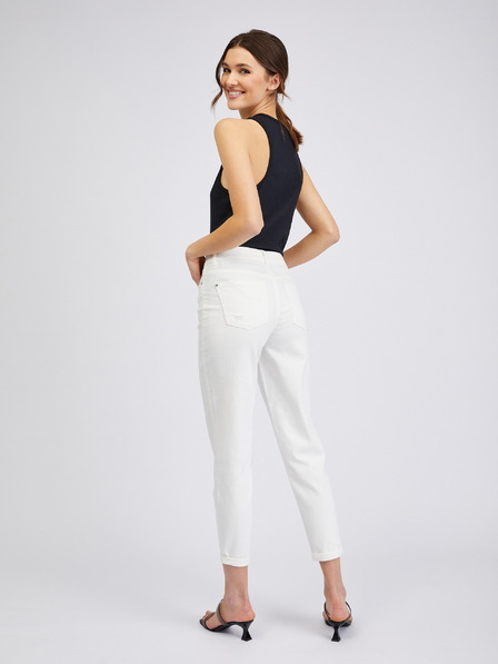 Orsay Blugi de damă albi trei sferturi mom fit ORSAY