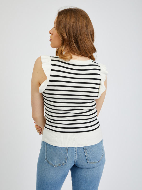Orsay Bluză de damă în dungi alb-negru ORSAY
