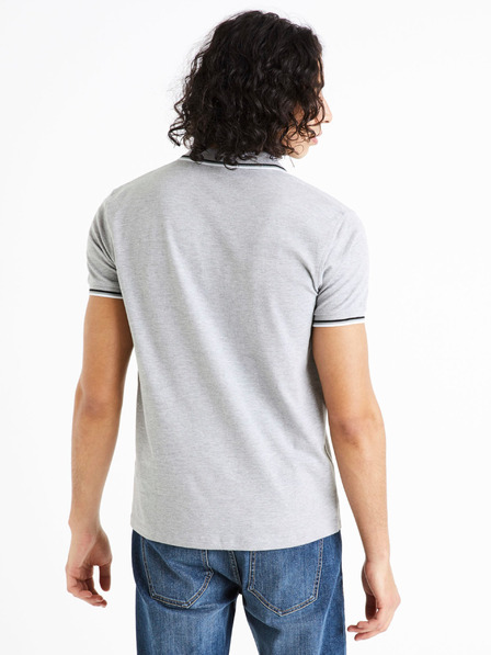 Celio Tricou polo gri deschis pentru bărbați Celio Decolrayeb