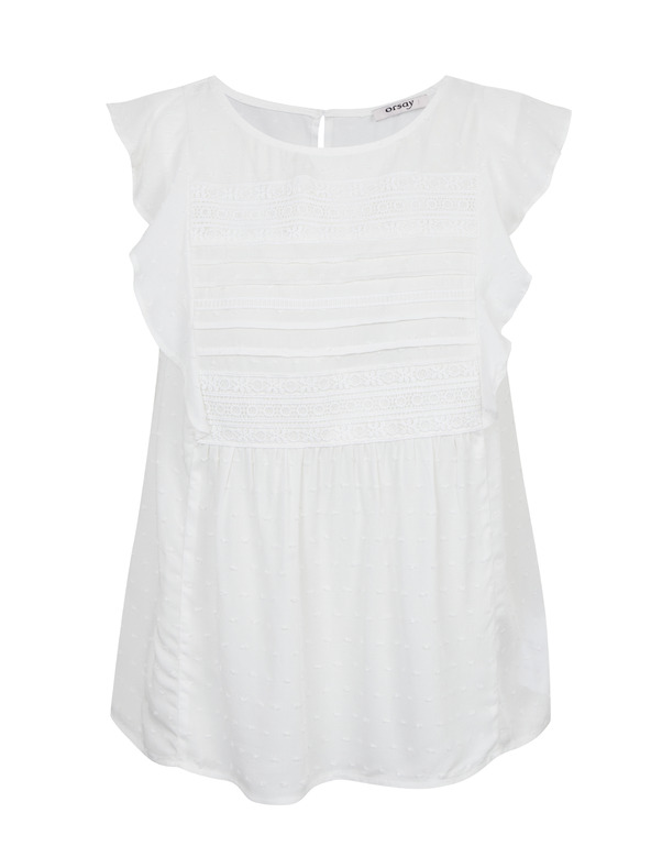 Orsay Bluză de damă albă ORSAY