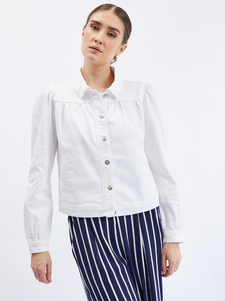 Orsay Jachetă de damă din denim alb ORSAY