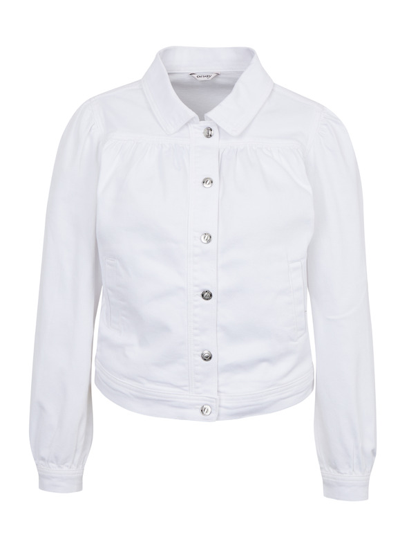 Orsay Jachetă de damă din denim alb ORSAY