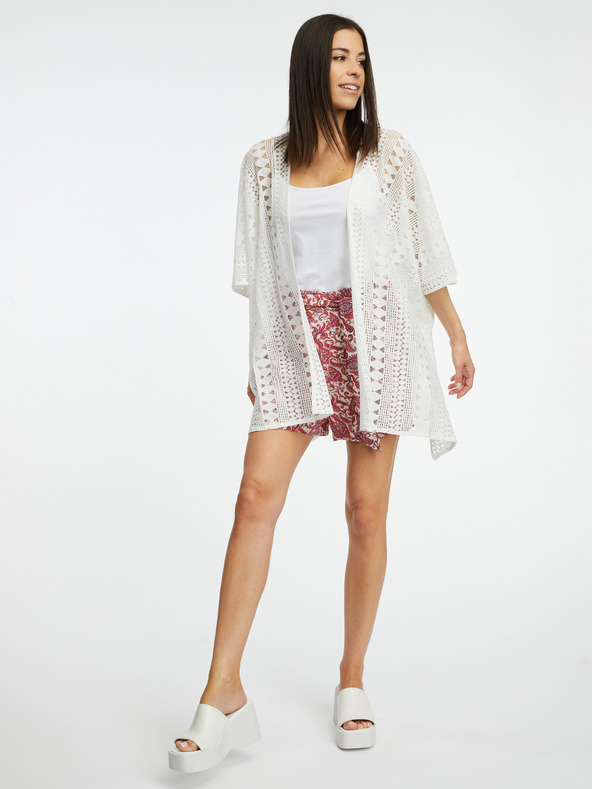 Orsay Cardigan de damă alb cu model ORSAY