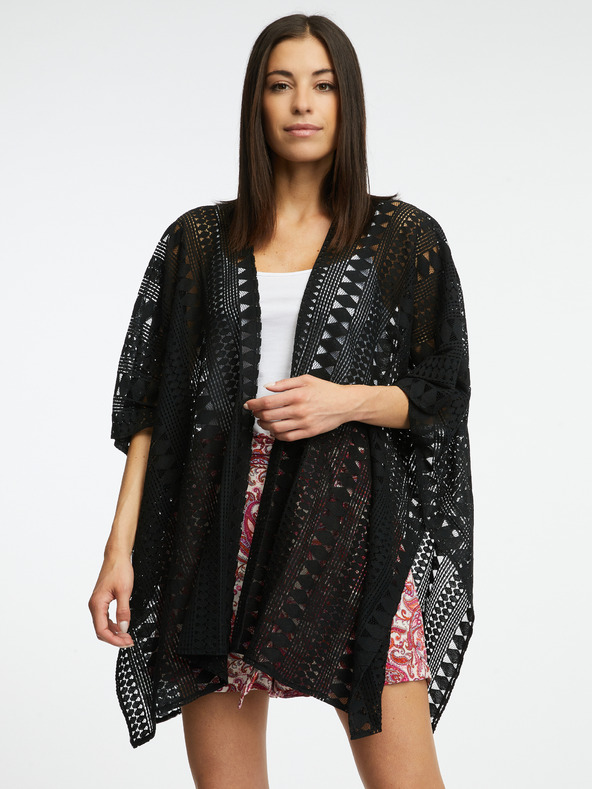 Orsay Cardigan de damă neagră cu model ORSAY