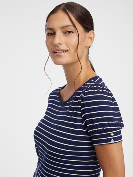 Orsay Tricou cu dungi de damă albastru închis ORSAY