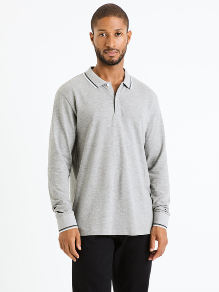 Celio Tricou polo gri deschis pentru bărbați Celio Decoml