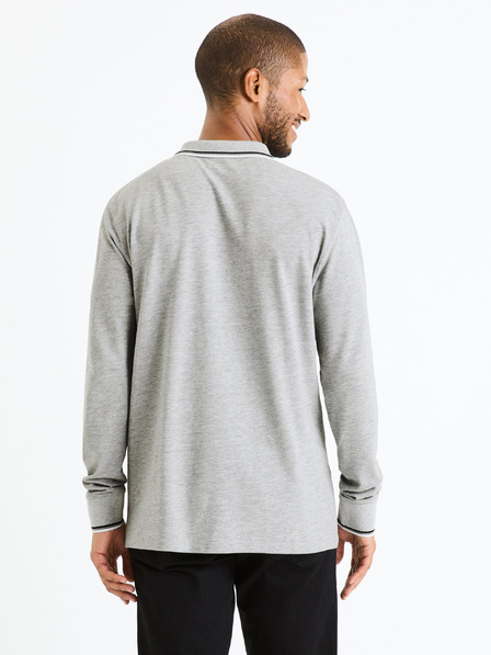 Celio Tricou polo gri deschis pentru bărbați Celio Decoml