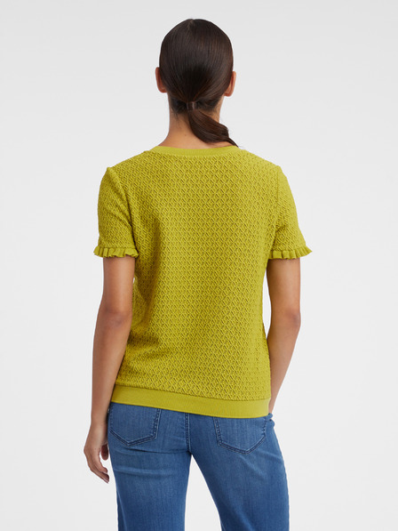 Orsay Tricou verde cu motive pentru femei ORSAY