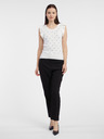 Orsay Tricou alb cu buline pentru femei ORSAY