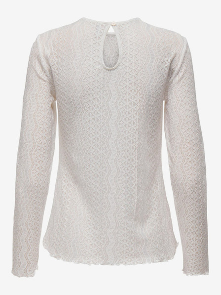 ONLY Tricou dantelă crem pentru femei ONLY Medelina