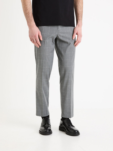 Celio Pantaloni scurți în carouri gri deschis pentru bărbați Celio Gochecko