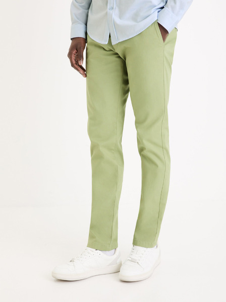 Celio Pantaloni chino verde deschis pentru bărbați Celio Tocharles