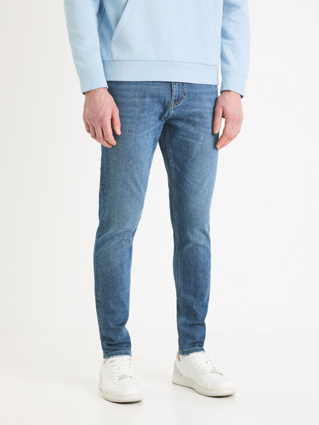 Celio Blugi albaștri skinny fit Celio Foskinny