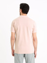 Celio Tricou polo basic roz închis pentru bărbați Celio Decolrayeb