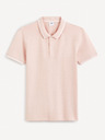 Celio Tricou polo basic roz închis pentru bărbați Celio Decolrayeb