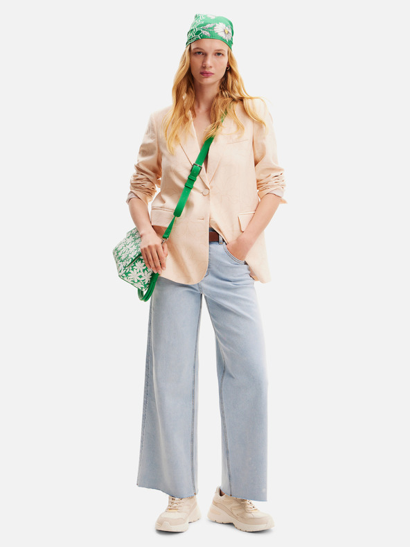 Desigual Jachetă florală Desigual Elbert de damă, caise