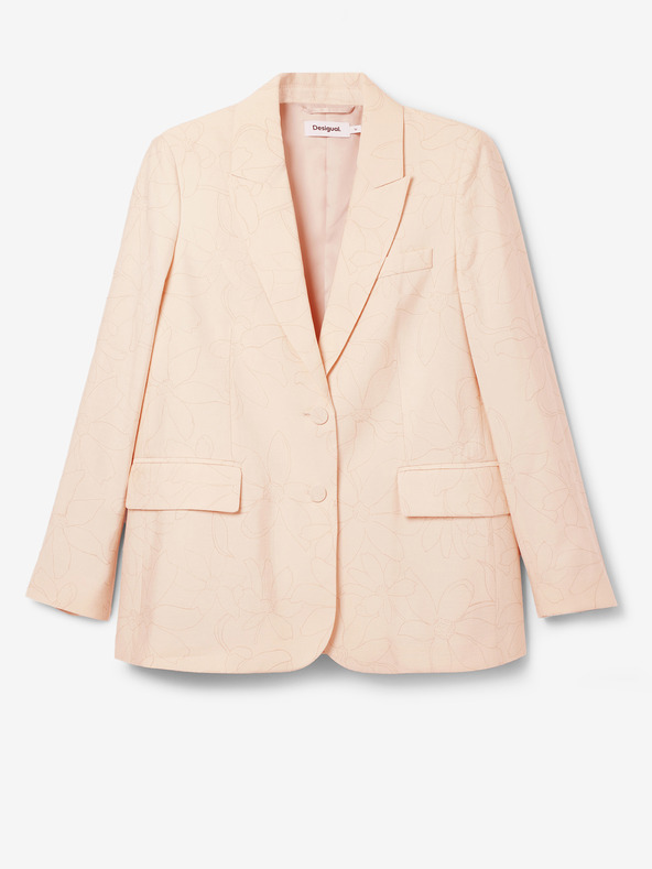 Desigual Jachetă florală Desigual Elbert de damă, caise