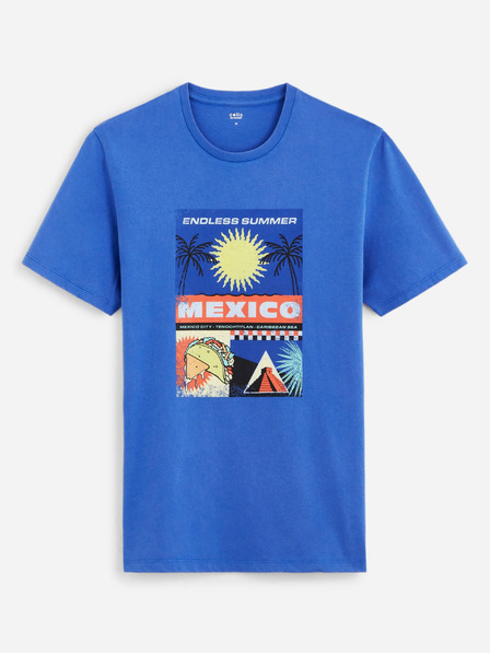 Celio Cămașă albastră pentru bărbați Celio Dexico