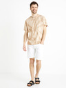Celio Tricou batik bej pentru bărbați Celio Deswirl
