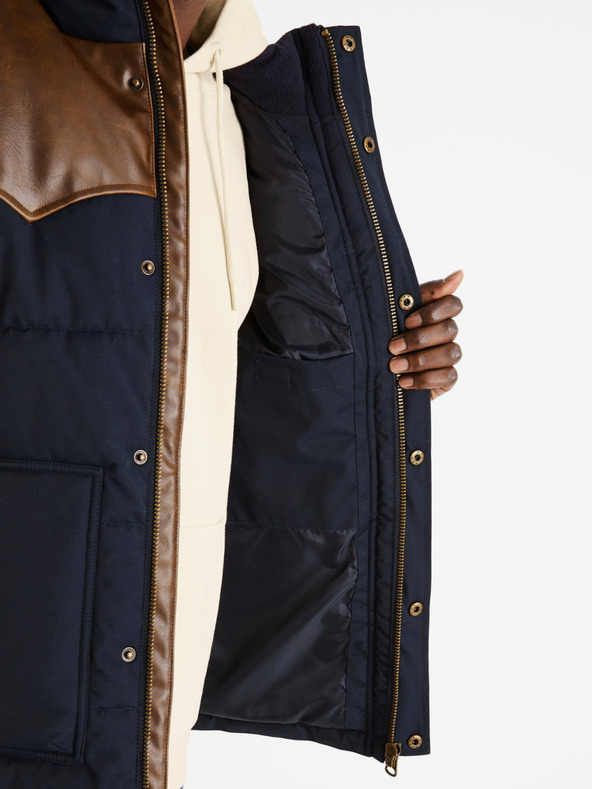 Celio Vesta matlasată Celio Dumountain maro și albastru închis pentru bărbați