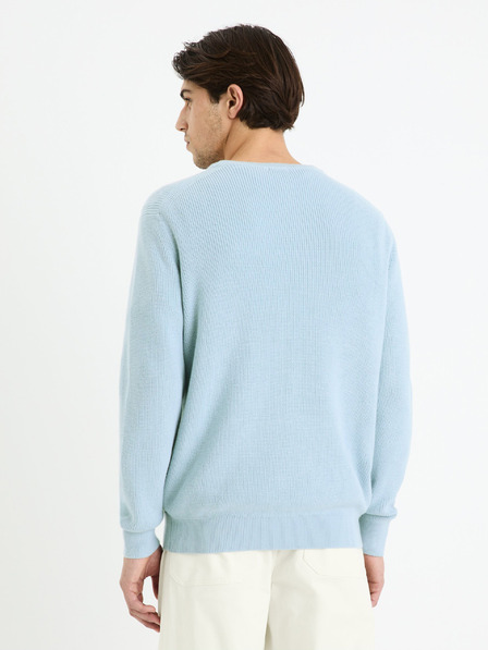 Celio Pulover basic albastru deschis pentru bărbați Celio Gexter