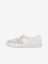 Rieker Pantofi slip on albi de damă Rieker