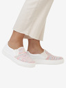 Rieker Pantofi slip on albi de damă Rieker