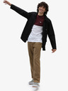 Vans Tricou VANS Colorblock burgundy și alb pentru bărbați
