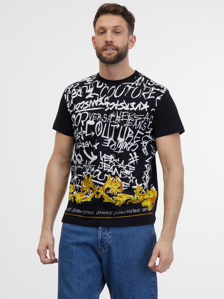 Versace Jeans Couture Cămașă cu model Versace Jeans Couture albă și neagră pentru bărbați