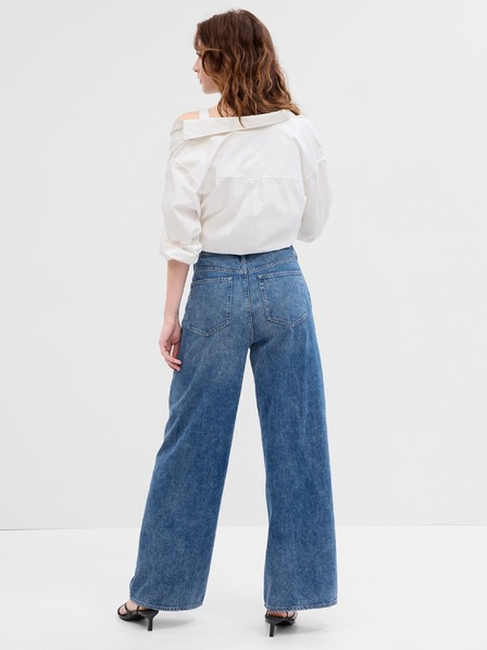 GAP Blugi High Rise Wide-Leg Washwell GAP