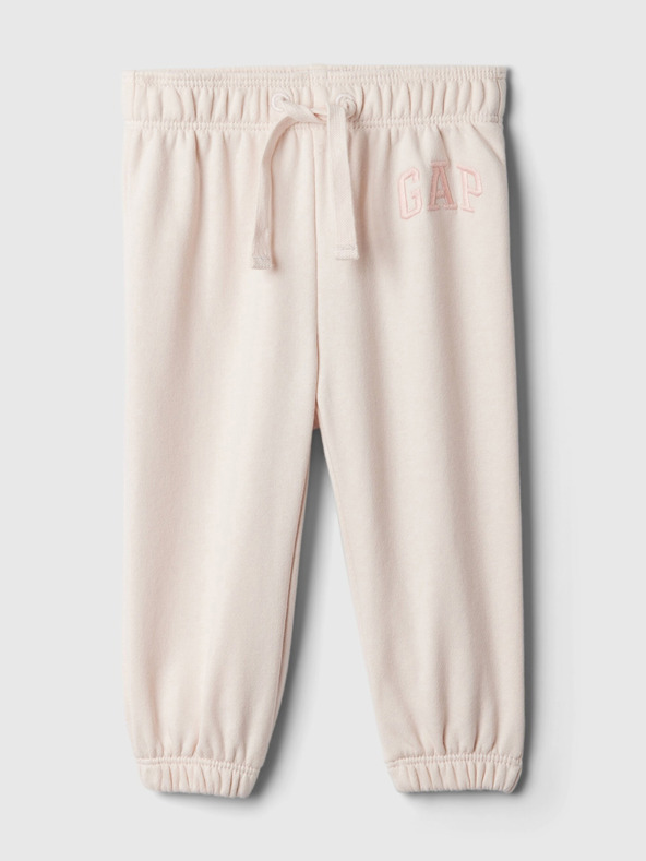 GAP Baby pantaloni de trening cu logo GAP