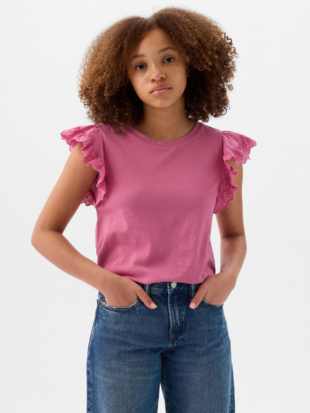 GAP Tricou model cu volane pentru copii GAP