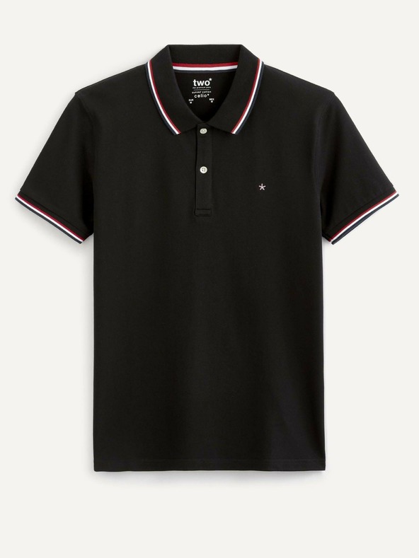 Celio Tricou polo negru pentru bărbați Celio Necetwo