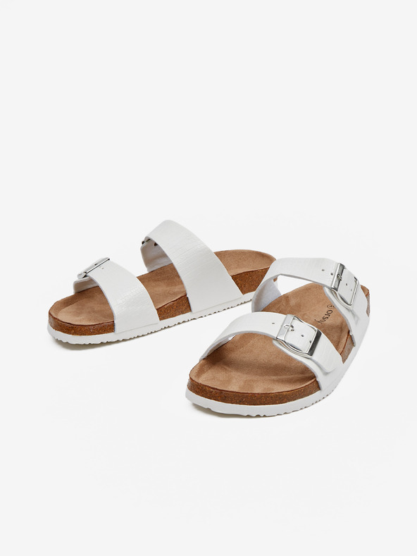 Orsay Papuci de casă albi pentru femei ORSAY