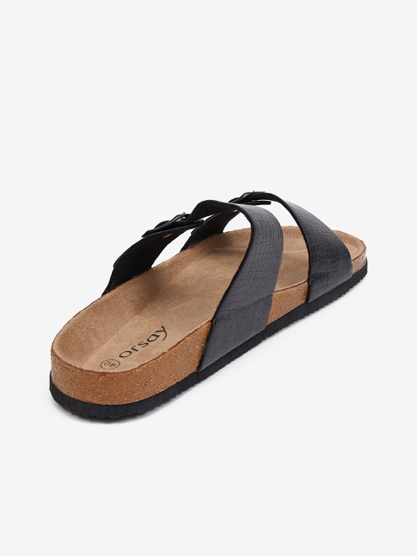 Orsay Papuci de casă negri pentru femei ORSAY