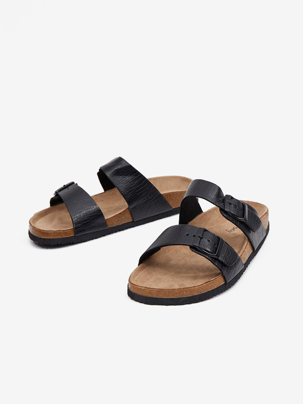 Orsay Papuci de casă negri pentru femei ORSAY