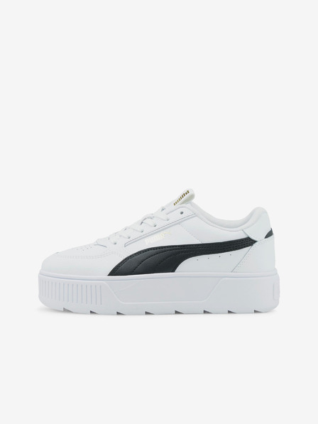 Puma Adidași cu platformă din piele Karmen Rebelle albi pentru femei