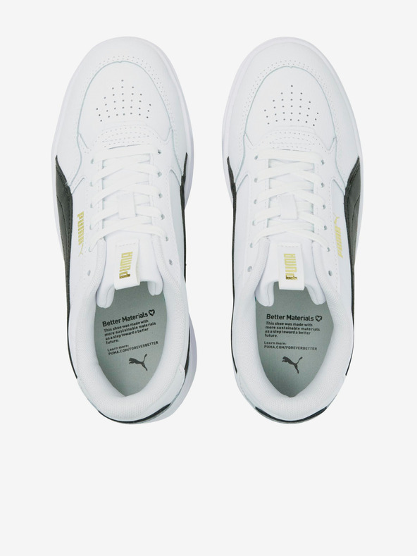 Puma Adidași cu platformă din piele Karmen Rebelle albi pentru femei