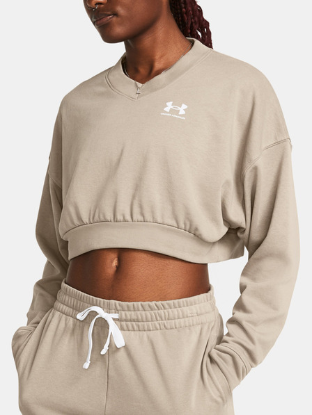 Under Armour Hanorac damă Under Armour UA Rival Terry OS Crop Crw