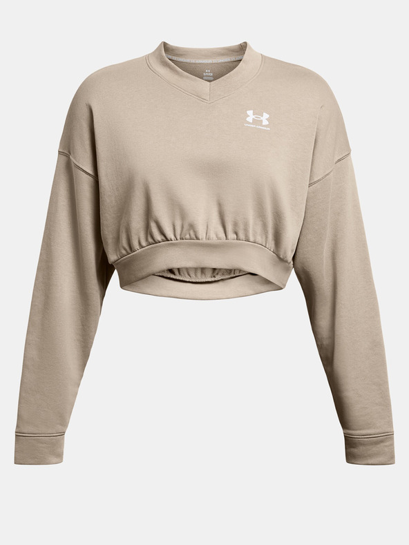 Under Armour Hanorac damă Under Armour UA Rival Terry OS Crop Crw