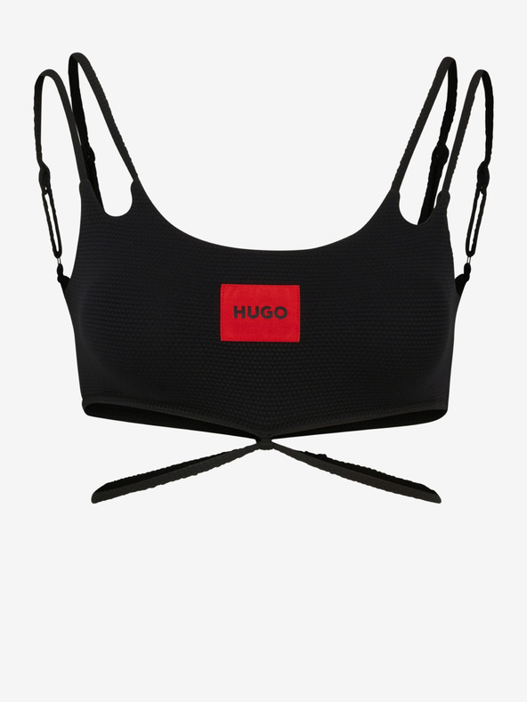 HUGO Top negru HUGO pentru femei cu costum de baie