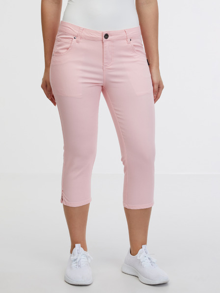 Sam 73 Blugi trei sferturi slim fit roz deschis pentru femei SAM 73 Amara