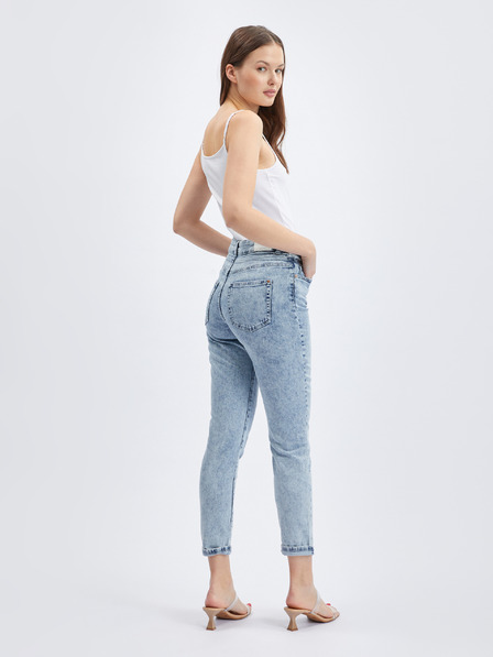 Orsay Blugi slouchy de damă albastru deschis ORSAY
