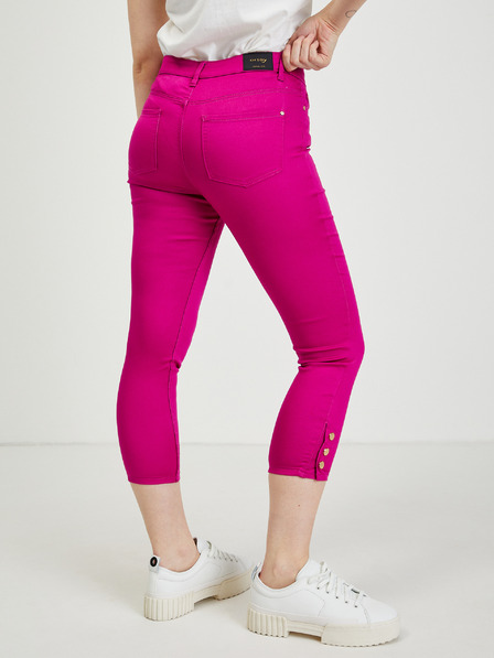 Orsay Pantaloni trei sferturi roz închis de damă ORSAY