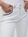 Orsay Blugi albi scurți skinny fit ORSAY