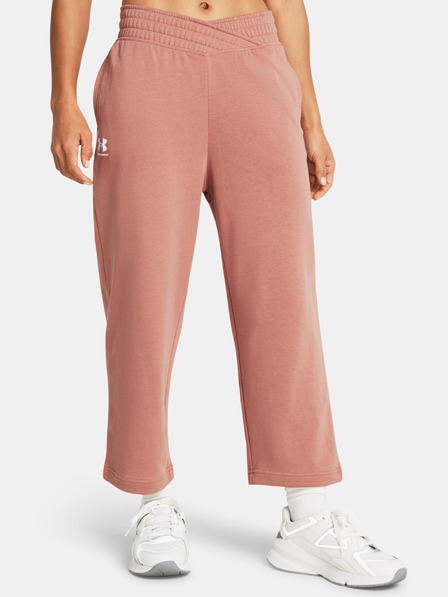 Under Armour Pantaloni de trening pentru femei Under Armour UA Rival Terry Crop Wide Leg