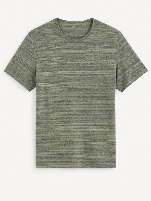 Celio Tricou verde-gri pentru bărbați Celio Gejecte