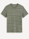 Celio Tricou verde-gri pentru bărbați Celio Gejecte