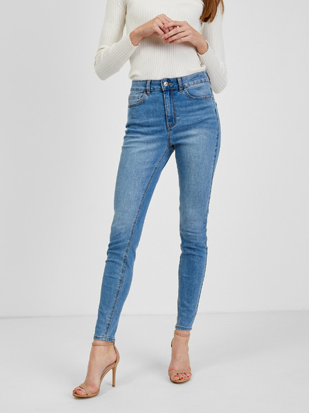 Orsay Blugi skinny de damă albastru deschis ORSAY