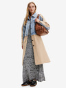 Desigual Trench Desigual Shorlock albastru și bej, damă